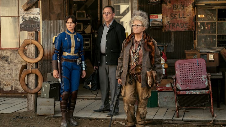 Ella Purnell, Michael Emerson, Dale Dickey in Fallout. Credit: JoJo Whilden/Prime Video © 2024 Amazon Content Services LLC