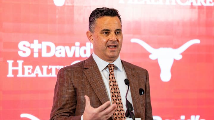 The University of Texas announces Sean Miller as their new men's basketball coach Tuesday, March 25, 2025.