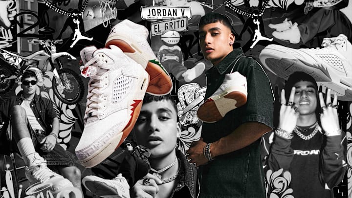 Jordan Brand’s latest release, the Air Jordan V El Grito. Image courtesy Nike