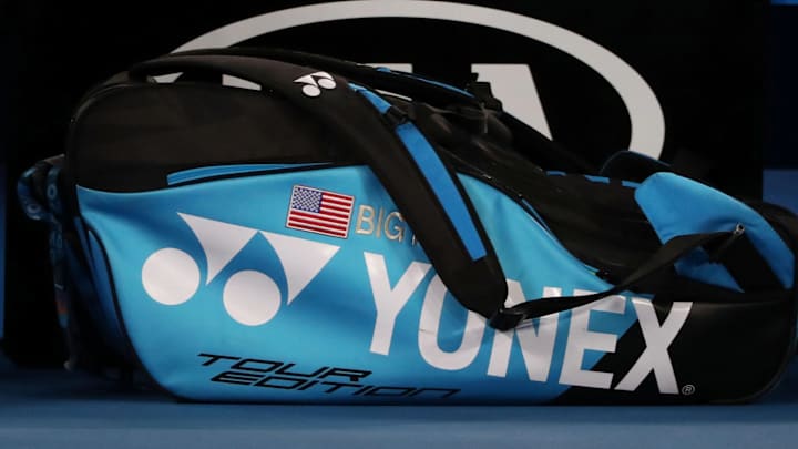 Frances Tiafoe smashed his Yonex tennis in Japan.