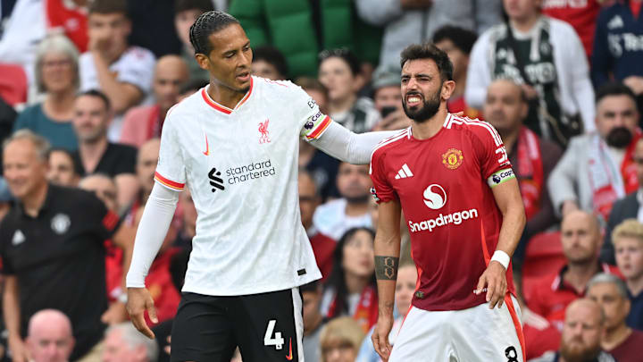 Liverpool e Manchester United se enfrentam pela rodada 20 da Premier League 2024/25 Liverpool e Manchester United se enfrentam pela rodada 20 da Premier League 2024/25