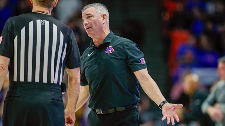 Boise State Broncos head coach Leon Rice.