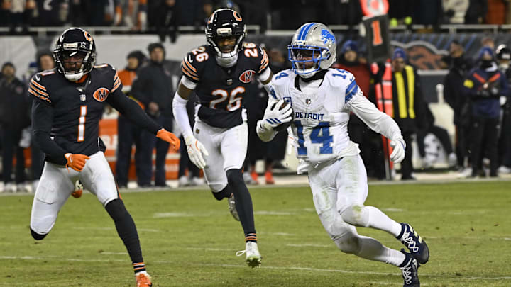 A common sight for the Bears this season was Amon-Ra St. Brown running through the secondary without anyone close to him. A common sight for the Bears this season was Amon-Ra St. Brown running through the secondary without anyone close to him.