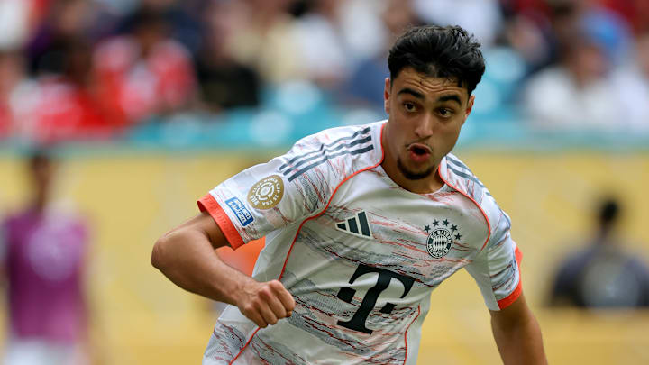 Bayern Munich midfielder Aleksandar Pavlovic will be out due to injury to his eye socket.