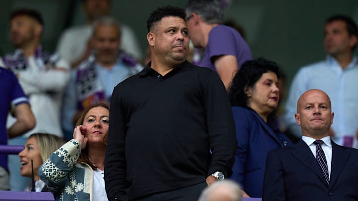Ronaldo diz que não pensou em vender o Real Valladolid e crava: ‘Não sairei daqui até que tenha deixado o clube no lugar onde quero deixar’.