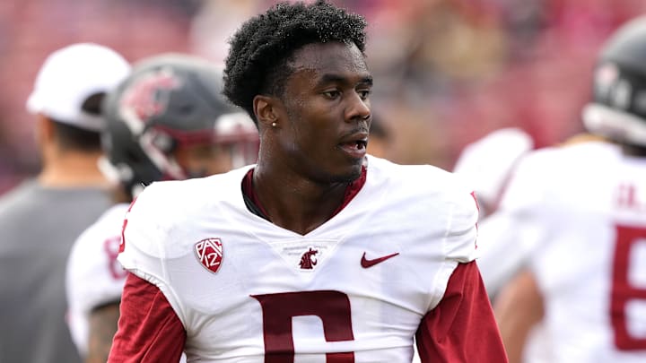 Nov 5, 2022; Stanford, California, USA; Washington State Cougars defensive back Chau Smith-Wade (6) Nov 5, 2022; Stanford, California, USA; Washington State Cougars defensive back Chau Smith-Wade (6)