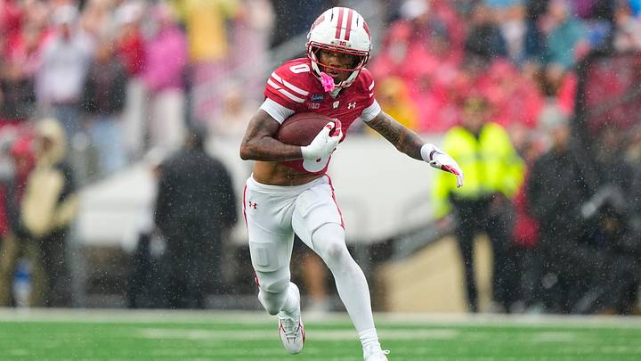 Wisconsin Badgers wide receiver Tyrell Henry Wisconsin Badgers wide receiver Tyrell Henry