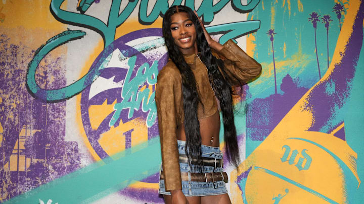 Sep 17, 2024: LA Sparks forward Rickea Jackson at Crypto.com Arena.