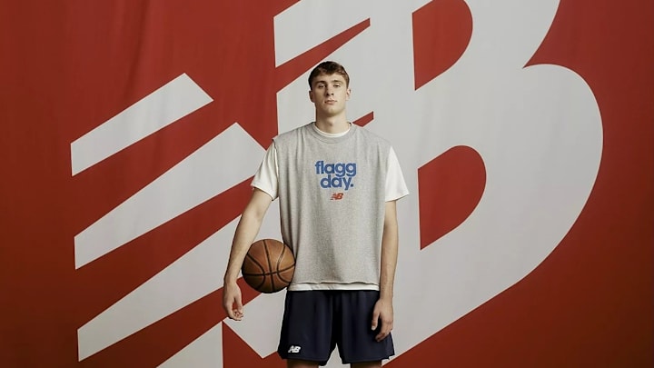 New Balance is launching a new apparel collection for Cooper Flagg on the day of the 2025 NBA Draft.