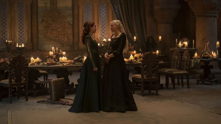 Photograph by Ollie Upton / HBO House of the Dragon Emma D'Arcy Olivia Cooke Rhaenyra Targaryen Alicent Hightower The Lord of the Tides Episode 108