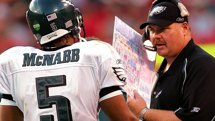 Donovan McNabb (L), Andy Reid (R), Philadelphia Eagles