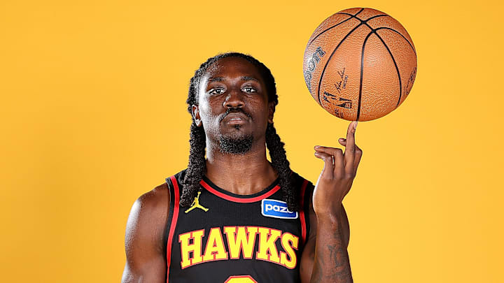 Keaton Wallace at Atlanta Hawks Media Day