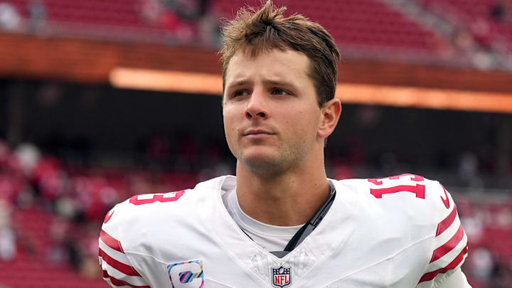 San Francisco 49ers quarterback Brock Purdy (13) after the game against the Jacksonville Jaguars at Levi's Stadium.
