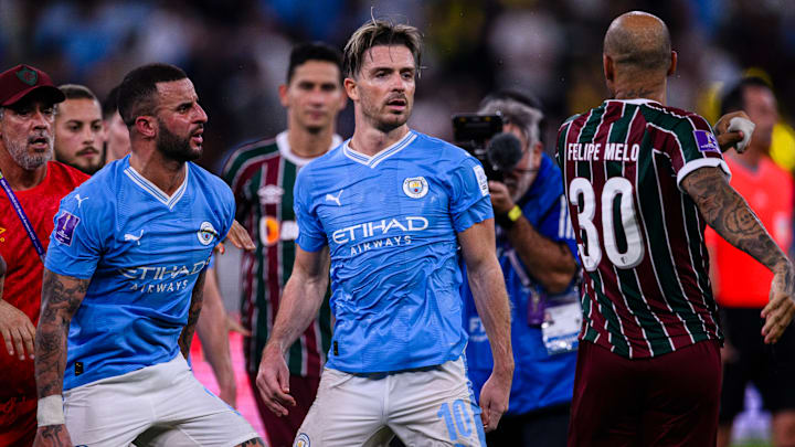 Felipe Melo acusó a Jack Grealish de faltarle el respeto a Fluminense y todo terminó en una pelea