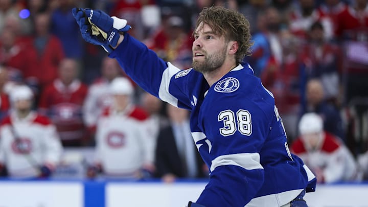 Brandon Hagel and the Lightning are road favorites in Montreal.