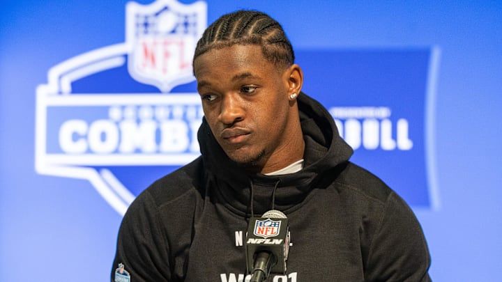 Mar 1, 2024; Indianapolis, IN, USA; Central Florida wide receiver Javon Baker (WO01)
