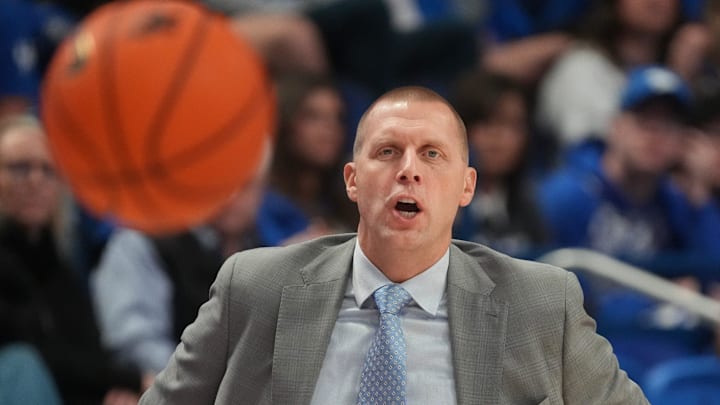 Kentucky's head coach Mark Pope coaches against Eastern Illinois at Rupp Arena.
November 14, 2025 Kentucky's head coach Mark Pope coaches against Eastern Illinois at Rupp Arena.
November 14, 2025