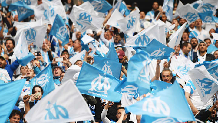 Les supporters marseillais en nombre pour encourager les leurs.