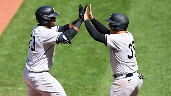 Los Yankees celebran el buen momento de Franchy Cordero