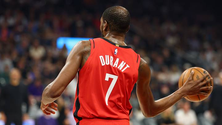 Kevin Durant has a strong NBA jersey collection. Kevin Durant has a strong NBA jersey collection.