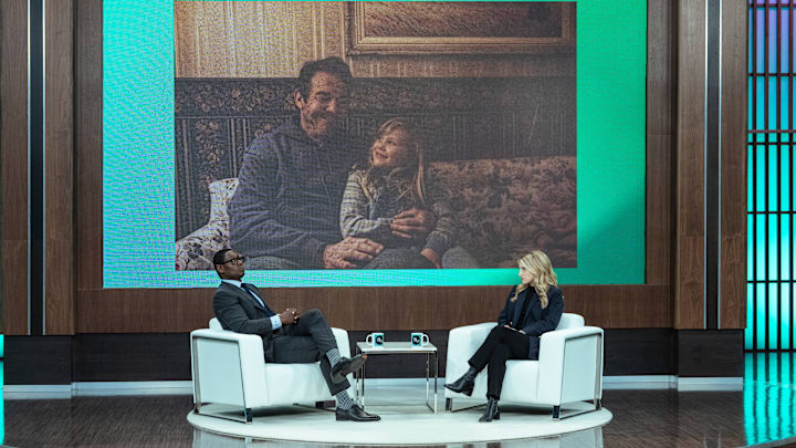 Dr. Greg (David Harewood) talks to Melissa (Annaleigh Ashford) about growing up as the daughter of the Happy Face Killer. Photo credit: Ed Araquel/Paramount+