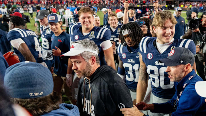 Ole Miss coach Pete Golding got a College Football Playoff win in his debut