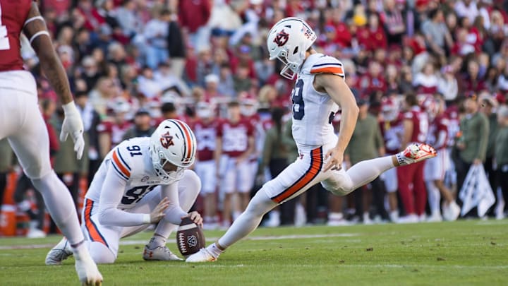 The Auburn Tigers will start bringing their usual starting kicker back into the fray.