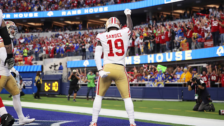 49ers wide receiver Deebo Samuel appears to be on his way out of San Francisco after multiple reports state that he's not interested in an extension.