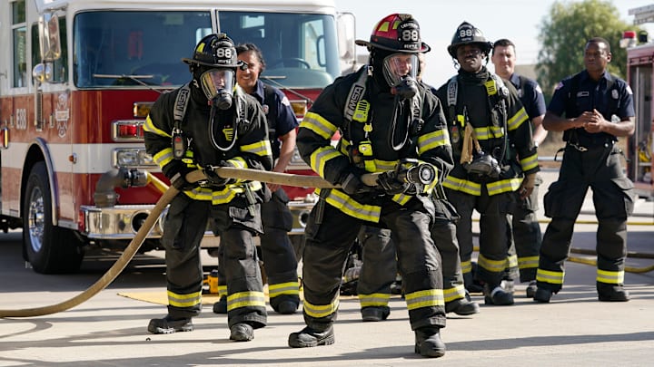 STATION 19 - ÒEven Better Than the Real ThingÓ - A simulation fire training goes dangerously wrong. Maya tries to make amends, and Bailey encourages Carina to listen. Meanwhile, JackÕs sister shows up at the station with a friend, an injury and an attitude. THURSDAY, MARCH 16 (8:00-9:00 p.m. EST), on ABC. (ABC/James Clark)
STATION 19