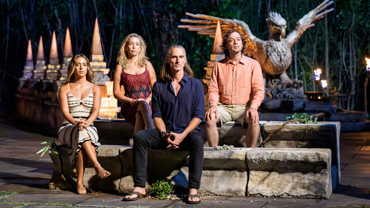 “A Side Dish of Chaos” – One castaway comes clean to the tribe about a previously deceptive move. The crowd favorite SURVIVOR auction returns, with an extra special season 50 spin. Chaos ensues when social media icon MrBeast arrives on the scene, on SURVIVOR 50, Wednesday, April 29. Photo: Robert Voets/CBS ©2025 CBS Broadcasting, Inc. All Rights Reserved.