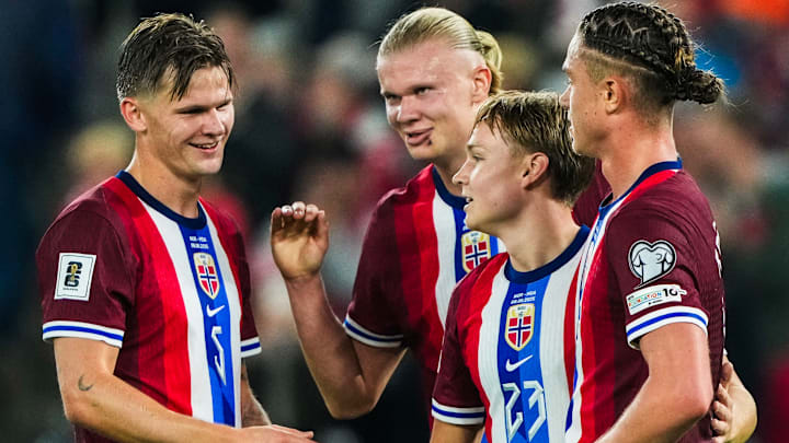 A Noruega de Erling Haaland goleou a Moldávia por 11 x 1