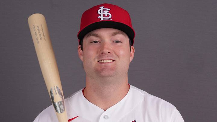 Feb 17, 2026; Jupiter, FL, USA;  St. Louis Cardinals infielder Blaze Jordan (84). Mandatory Credit: Jim Rassol-Imagn Images