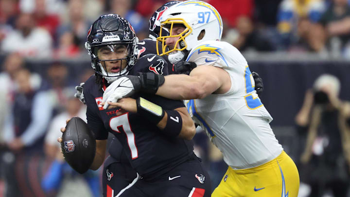 Chargers edge rusher Joey Bosa has been rumored to become a cap cut victim and Chicago could be a landing spot. Chargers edge rusher Joey Bosa has been rumored to become a cap cut victim and Chicago could be a landing spot.