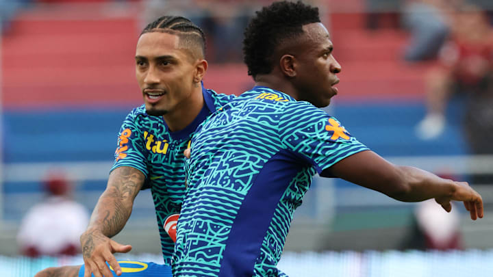 Raphinha e Vinicius Junior fazem parte do scratch