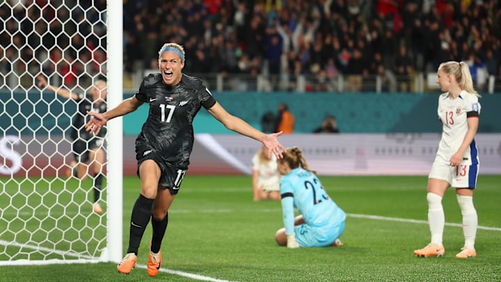 A neozelandesa Wilkinson marcou o primeiro gol da Copa do Mundo 2023