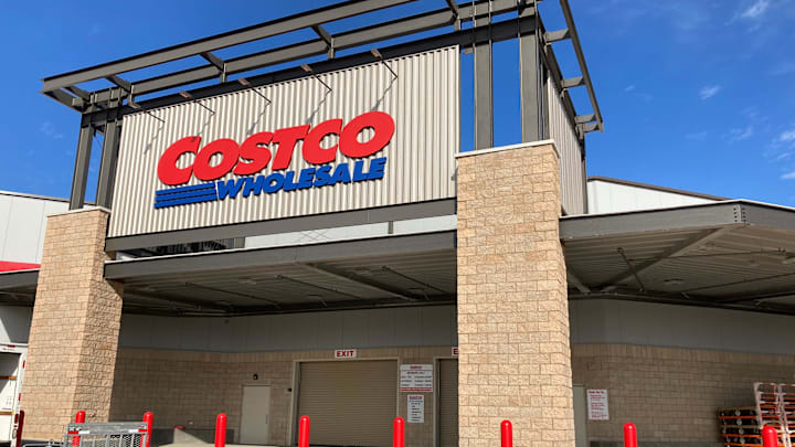 Outside the new Costco in Redding. The store on Bechelli Lane opens on Tuesday, Nov. 22, 2022.