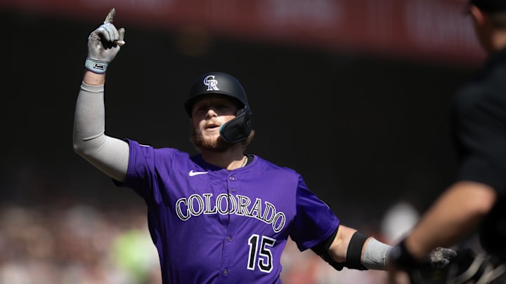 Colorado Rockies catcher Hunter Goodman