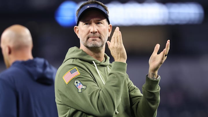 Dallas Cowboys head coach Brian Schottenheimer looks on before the game against the Arizona Cardinals. Dallas Cowboys head coach Brian Schottenheimer looks on before the game against the Arizona Cardinals.