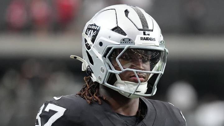 Las Vegas Raiders running back Roman Hemby Las Vegas Raiders running back Roman Hemby