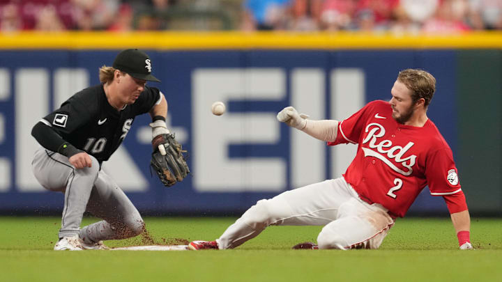 Chase Meidroth, Gavin Lux - Chicago White Sox v Cincinnati Reds