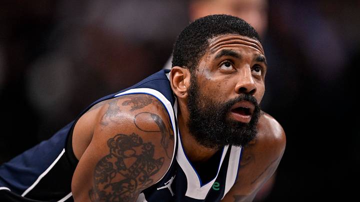 Feb 12, 2025; Dallas, Texas, USA; Dallas Mavericks guard Kyrie Irving (11) during the game between the Dallas Mavericks and the Golden State Warriors at the American Airlines Center. Mandatory Credit: Jerome Miron-Imagn Images
