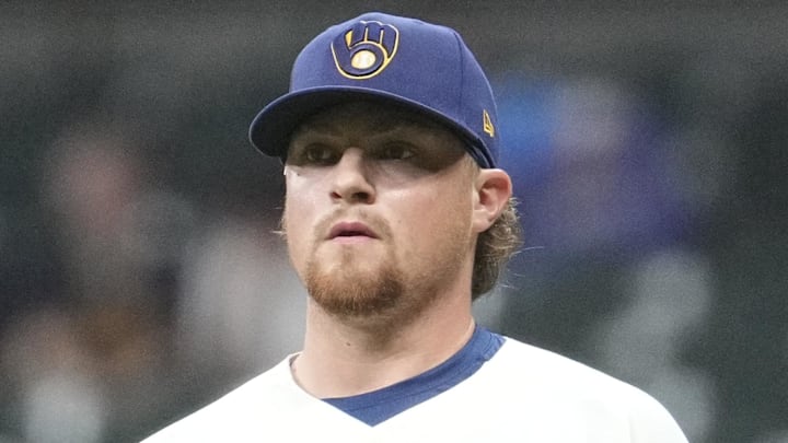 May 12, 2026; Milwaukee, Wisconsin, USA; Milwaukee Brewers pitcher Chad Patrick (39) in the seventh inning against the San Diego Padres at American Family Field. Mandatory Credit: Michael McLoone-Imagn Images May 12, 2026; Milwaukee, Wisconsin, USA; Milwaukee Brewers pitcher Chad Patrick (39) in the seventh inning against the San Diego Padres at American Family Field. Mandatory Credit: Michael McLoone-Imagn Images