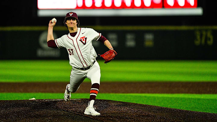 Jacob Exum delivers a pitch vs Marshall in 2026.