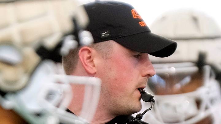 Oklahoma State defensive coordinator Skyler Cassity.