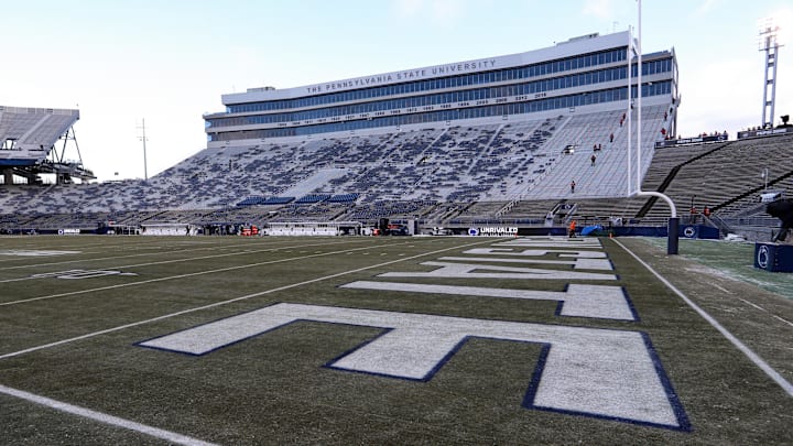 A general view inside of Penn State's Beaver Stadium prior to the College Football Playoff game vs. the SMU Mustangs. A general view inside of Penn State's Beaver Stadium prior to the College Football Playoff game vs. the SMU Mustangs.
