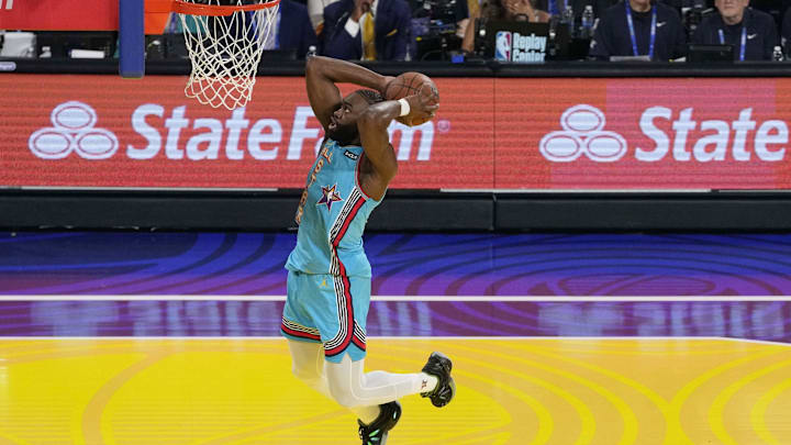 Guard Jaylen Brown of the Boston Celtics during the 2025 NBA All Star Game on Feb 16, 2025.
