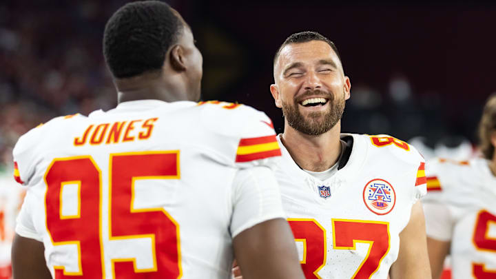 Chris Jones doesn’t think Travis Kelce’s gonna retire this offseason.