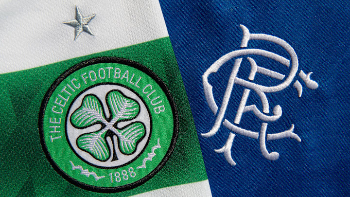 The Glasgow Celtic FC and the Glasgow Rangers FC Club Badges