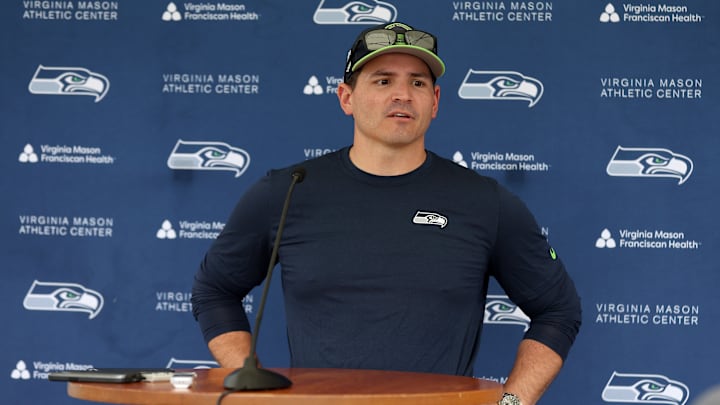 Mike Macdonald of the Seattle Seahawks