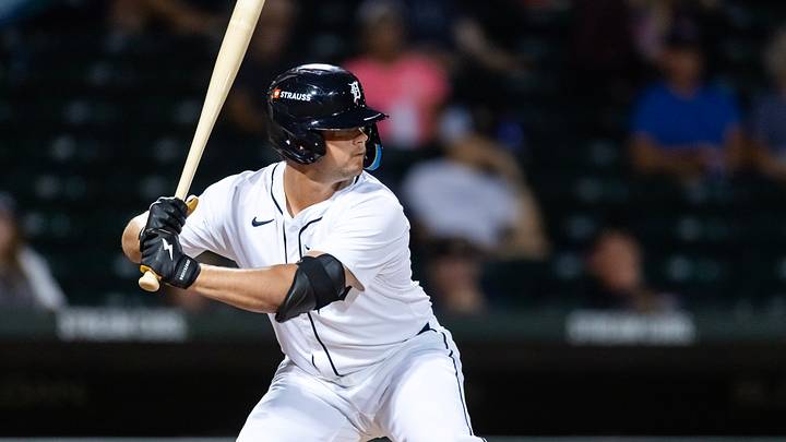 Nov 9, 2025; Mesa, AZ, USA; Detroit Tigers infielder Max Anderson during the Arizona Fall League Fall Stars Game at Sloan Park. Mandatory Credit: Mark J. Rebilas-Imagn Images Nov 9, 2025; Mesa, AZ, USA; Detroit Tigers infielder Max Anderson during the Arizona Fall League Fall Stars Game at Sloan Park. Mandatory Credit: Mark J. Rebilas-Imagn Images